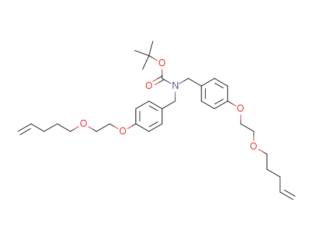 bis-[4-(2-pent-4-enyloxy-ethoxy)-benzyl]-carbamic acid <i>tert</i>-butyl ester