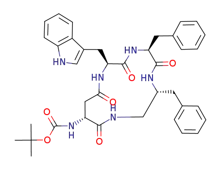 [(2S,5S,8R,12R)-5,8-Dibenzyl-2-(1H-indol-3-ylmethyl)-3,6,11,14-tetraoxo-1,4,7,10-tetraaza-cyclotetradec-12-yl]-carbamic acid tert-butyl ester
