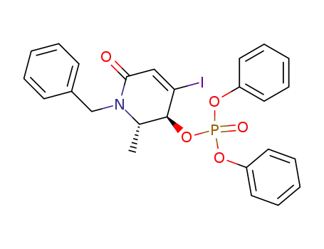 (5S,6S)-1-benzyl-5-diphenylphosphoryloxy-4-iodo-6-methyl-5,6-dihydro-1H-pyridin-2-one