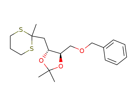 1,3-Dithiane,
2-[[2,2-dimethyl-5-[(phenylmethoxy)methyl]-1,3-dioxolan-4-yl]methyl]-2-
methyl-, (4R,5R)-