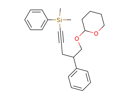 5-dimethylphenylsilyl-2-phenyl-1-(2-tetrahydropyranyloxy)-4-pentyne