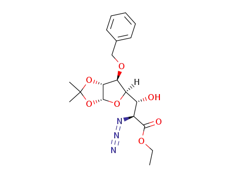 ethyl 6-azido-6-deoxy-3-O-benzyl-1,2-O-isopropylidene-α-D-glycero-D-gluco-heptofuranuronate