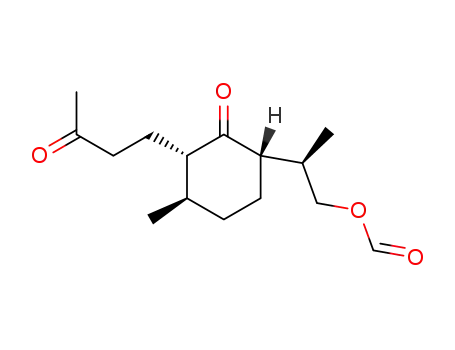 1-oxo-2β-[3-butanone]-3α-methyl-6β-[2-propanol formyl ester]-cyclohexane