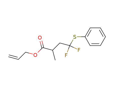Molecular Structure of 776313-44-1 (allyl 4,4-difluoro-2-methyl-4-phenylsulfanylbutanoate)