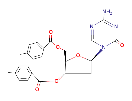 Molecular Structure of 10302-79-1 (3',5'-di-o-toluoyl-2-deoxy-5-azacytosine)