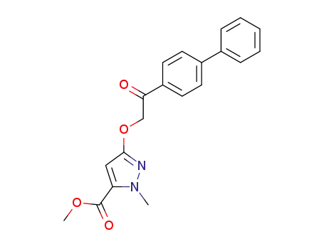 5-(2-biphenyl-4-yl-2-oxoethoxy)-2-methyl-2H-pyrazole-3-carboxylic acid methyl ester