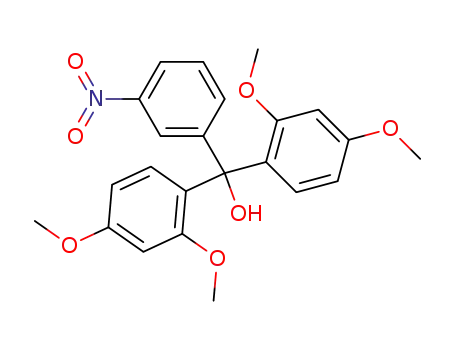 Molecular Structure of 864745-95-9 (2,2',4,4'-tetramethoxy-3''-nitrotrityl alcohol)