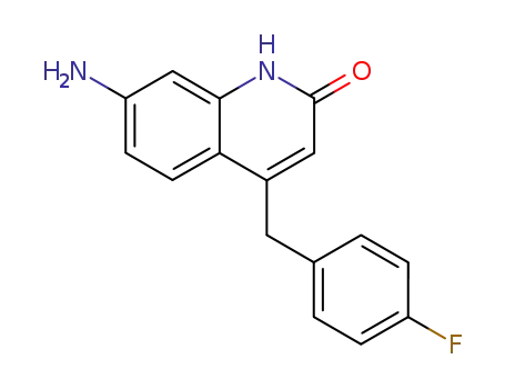 7-amino-4-(4-fluoro-benzyl)-1<i>H</i>-quinolin-2-one