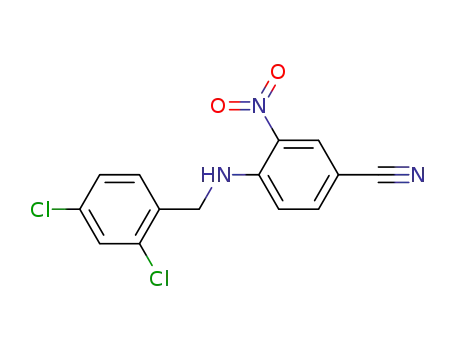 4-(2,4-dichlorobenzyl)amino-3-nitrobenzonitrile