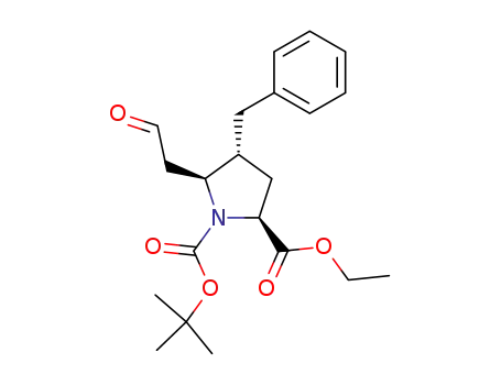 (4R,5S)-N<sup>α</sup>-tert-butoxycarbonyl-4-benzyl-5-(2-oxoethyl)-L-proline ethyl ester