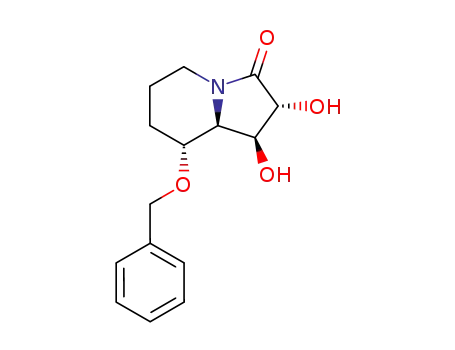 (1S,2R,8R,8aS)-8-benzyloxy-1,2-dihydroxyhexahydroindolizin-3-one