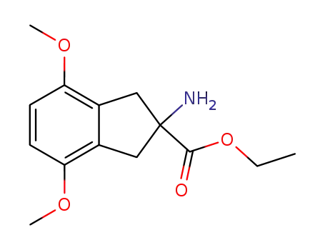 1H-Indene-2-carboxylic acid, 2-amino-2,3-dihydro-4,7-dimethoxy-, ethyl
ester