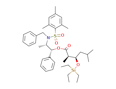 (2R,3R)-2,5-Dimethyl-3-triethylsilanyloxy-hexanoic acid (1R,2S)-2-[benzyl-(2,4,6-trimethyl-benzenesulfonyl)-amino]-1-phenyl-propyl ester