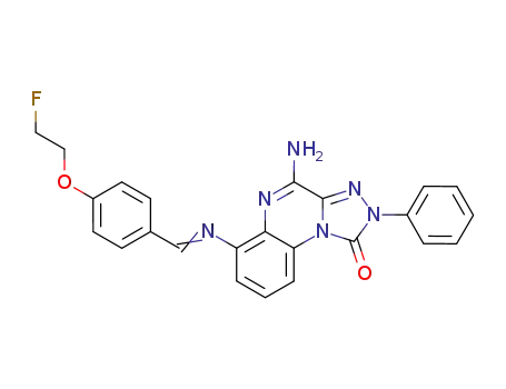 4-amino-6-{[4-(2-fluoro-ethoxy)benzylidene]-amino}-2-phenyl-2H-[1,2,4]triazolo[4,3-a]quinoxalin-1-one