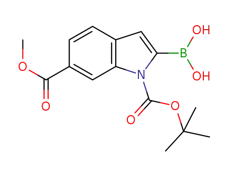 1H-Indole-1,6-dicarboxylic acid, 2-borono-, 1-(1,1-dimethylethyl) 6-methyl ester (9CI)