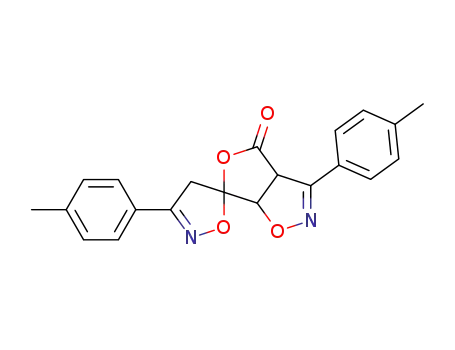 Molecular Structure of 292605-27-7 (3,3'-bis(p-tolyl)-3a,6a-dihydro-4-oxospiro[isoxazolino-5',6-isoxazolo[3,4-c]furanone])