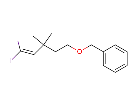 Benzene, [[(5,5-diiodo-3,3-dimethyl-4-pentenyl)oxy]methyl]-