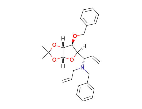 3-O-benzyl-1,2-O-isopropylidene-5,6,7-trideoxy-5-(N-allyl-N-benzylamino)-β-L-ido-hept-6-eno-1,4-furanose