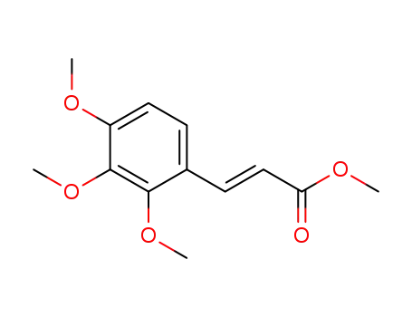 Molecular Structure of 116406-21-4 (2-Propenoic acid, 3-(2,3,4-trimethoxyphenyl)-, methyl ester, (2E)-)