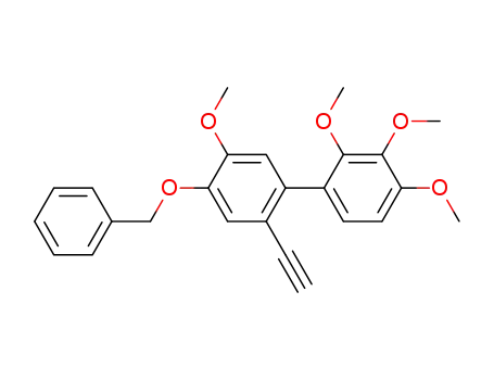 4'-(benzyloxy)-2'-ethynyl-2,3,4,5'-tetramethoxybiphenyl