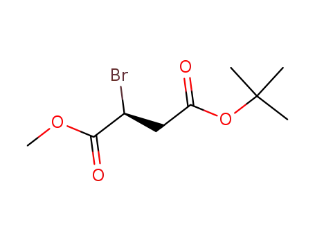 Molecular Structure of 887143-08-0 (Butanedioic acid, bromo-, 4-(1,1-dimethylethyl) 1-methyl ester, (2S)- (9CI))