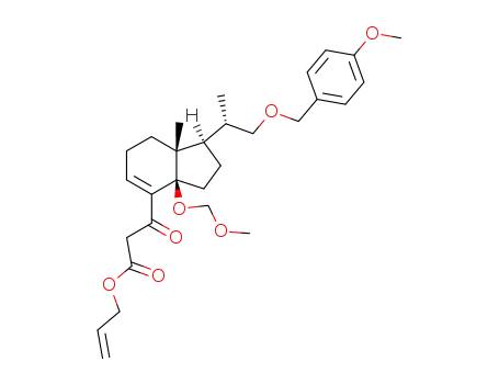 3-{(1R,3aR,7aR)-1-[(S)-2-(4-Methoxy-benzyloxy)-1-methyl-ethyl]-3a-methoxymethoxy-7a-methyl-2,3,3a,6,7,7a-hexahydro-1H-inden-4-yl}-3-oxo-propionic acid allyl ester