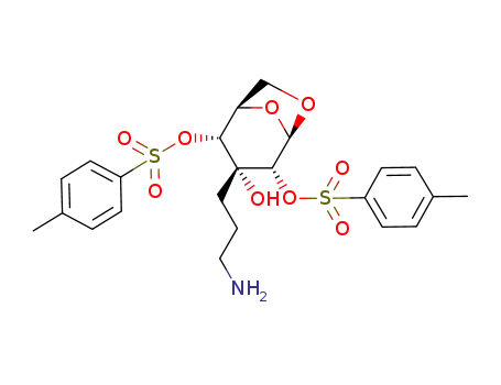 3-C-(3-aminopropyl)-1,6-anhydro-2,4-di-O-tosyl-β-D-allopyranose