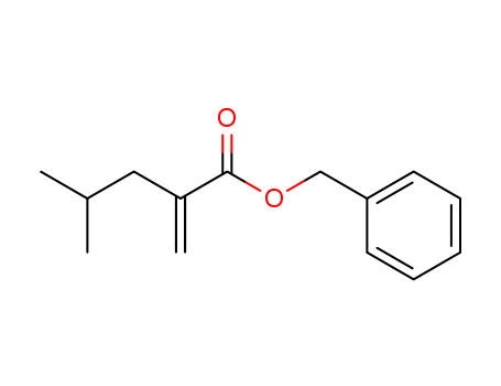 Molecular Structure of 118053-31-9 (Pentanoic acid, 4-methyl-2-methylene-, phenylmethyl ester)