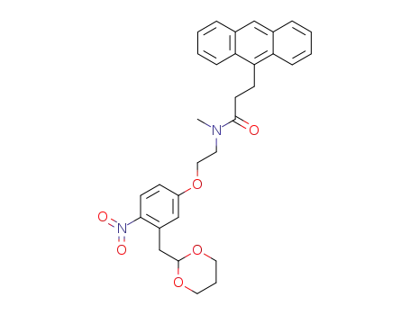 3-anthracen-9-yl-N-[2-(3-[1,3]dioxan-2-ylmethyl-4-nitrophenoxy)-ethyl]-N-methyl-propionamide