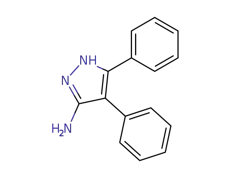 Molecular Structure of 63633-46-5 (1H-Pyrazol-3-amine, 4,5-diphenyl-)