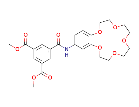 5-(6,7,9,10,12,13,15,16-octahydro-5,8,11,14,17-pentaoxa-benzocyclopentadecen-2-ylcarbamoyl)-isophthalic acid dimethyl ester