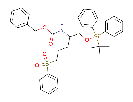 (2S)-benzyl 1-tert-butyldiphenylsilyloxy-5-phenylsulfonylpentan-2-ylcarbamate