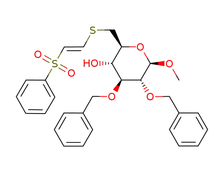 methyl 2,3-di-O-benzyl-6-S-[(E)-2-(phenylsulfonyl)-vinyl]-6-thio-β-D-glucopyranoside