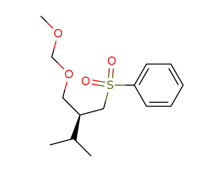Molecular Structure of 646519-60-0 (Benzene, [[(2S)-2-[(methoxymethoxy)methyl]-3-methylbutyl]sulfonyl]-)