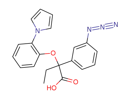 (+/-)-α-ethyl-α-(3-azidophenyl)-α-[[2-(1H-pyrrol-1-yl)phenyl]oxy]acetic acid
