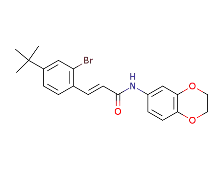 2-Propenamide,
3-[2-bromo-4-(1,1-dimethylethyl)phenyl]-N-(2,3-dihydro-1,4-benzodioxin
-6-yl)-, (2E)-