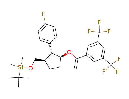 [(1R,2R,3S)-3-{1-(3,5-bis(trifluoromethyl)phenyl)vinyloxy}-2-(4-fluorophenyl)cyclopentylmethoxy]tert-butyldimethylsilane