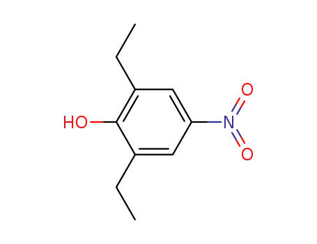 Molecular Structure of 30406-69-0 (Phenol, 2,6-diethyl-4-nitro-)