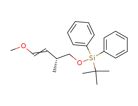 Molecular Structure of 339533-81-2 (tert-Butyl-((E)-(R)-4-methoxy-2-methyl-but-3-enyloxy)-diphenyl-silane)