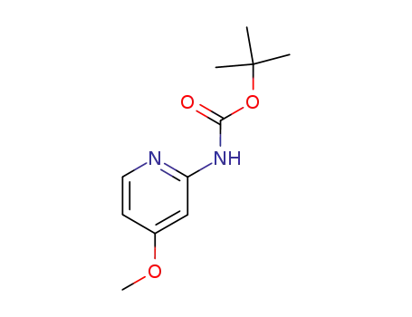 Molecular Structure of 551950-46-0 ((4-METHOXY-PYRIDIN-2-YL)-CARBAMIC ACID TERT-BUTYL ESTER)