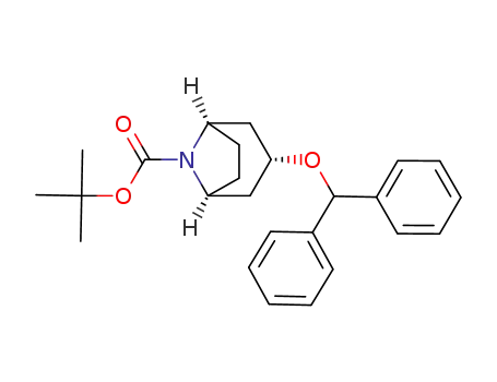 Molecular Structure of 797763-48-5 (3α-benzhydryloxy-8-azabicyclo[3.2.1]octane-8-carboxylic acid tert-butyl ester)
