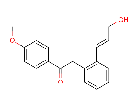 2-(2-oxo-[4'-methoxy-phenyl]-ethyl)-cinnamyl alcohol