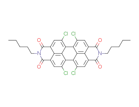 Molecular Structure of 696601-54-4 (N,N'-dipentyl-1,6,7,12-tetrachloroperylene-3,4:9,10-bis(dicarboximide))