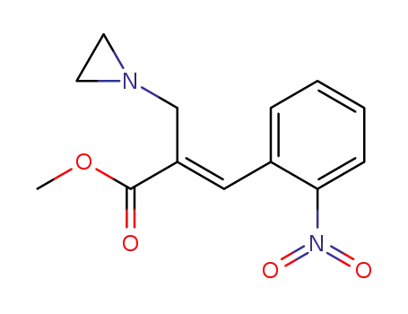 methyl 2-(1-aziridinylmethyl)-3-(2-nitrophenyl)propenoate