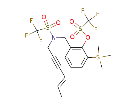 (E)-trifluoromethanesulfonic acid 2-[(hex-4-en-2-ynyl-trifluoromethanesulfonylamino)methyl]-6-(trimethylsilyl)phenyl ester