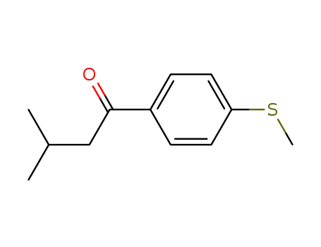 Molecular Structure of 107807-65-8 (1-Butanone, 3-methyl-1-[4-(methylthio)phenyl]-)