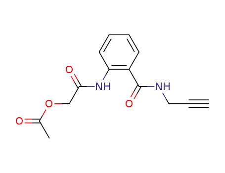 Molecular Structure of 823235-08-1 (Benzamide, 2-[[(acetyloxy)acetyl]amino]-N-2-propynyl-)