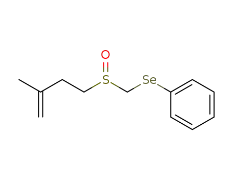(3-methyl-but-3-ene-1-sulfinylmethylselanyl)-benzene