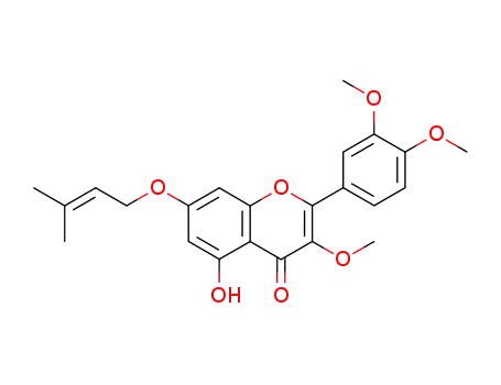 2-(3,4-Dimethoxyphenyl)-5-hydroxy-3-methoxy-7-(3-methylbut-2-enoxy)chromen-4-one