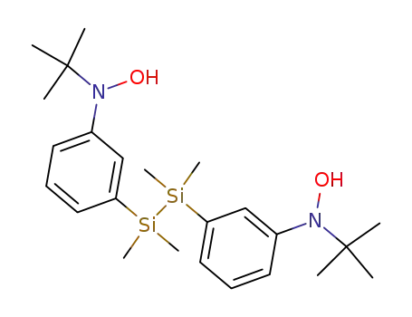 Molecular Structure of 402588-72-1 (1,2-bis[3-(N-hydroxy-tert-butylamino)phenyl]-1,1,2,2-tetramethyldisilane)